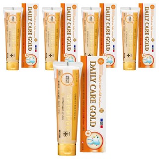 Daily Care黃金牙膏 亮白固齒 預防蛀牙 去除口臭 美齒效果, 200g, 5個