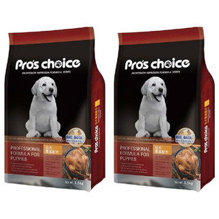 福壽實業 Pro's choice 博士巧思 幼犬乾飼料, 雞肉, 1.5kg, 2袋