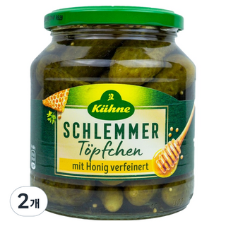 Kuhne 冠利 Schlemmertöpfchen 甜味醃黃瓜, 2個, 530g