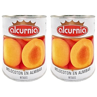 alcurnia 西班牙水蜜桃, 新鮮採收, 即開即食, 840g, 2罐