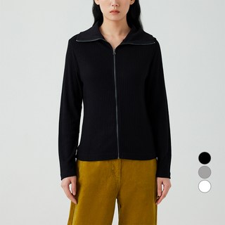 JAJU 여성용 헤어리 립 집업 가디건