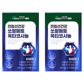 셀트리온 이너랩 전립선건강 쏘팔메토 옥타코사놀 18g, 2개, 60정