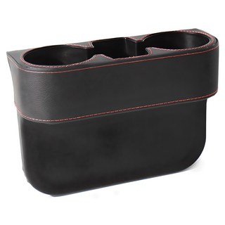 벤오토 차량용 틈새가죽 컵홀더, 1개, 블랙