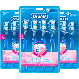 Oral-B 歐樂B 超細軟毛紅茶牙刷, 1入, 12個
