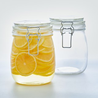 코멧 홈 메탈 클립 글라스자, 2개, 700ml