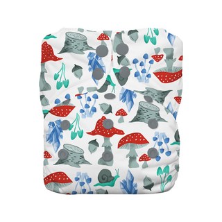 THIRSTIES 成長型 一體式 AIO布尿布 乾爽有機棉 壓扣, Forest Frolic, 1件