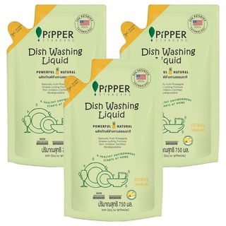피퍼스탠다드 발효액 주방 세제 리필형, 750ml, 3개
