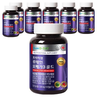 뉴트리디데이 프리미엄 루테인 오메가3 골드, 90정, 7개