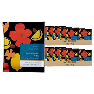 HWC 黑沃咖啡 衣索比亞 耶加雪菲 檸檬花 濾掛式咖啡, 10g, 10包, 2盒