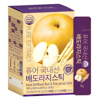 Organicmaru 韓國產桔梗水梨汁隨身包, 10g, 1盒, 30條