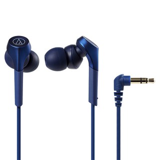 audio-technica 鐵三角 智慧型手機用耳塞式耳機 原廠保固, ATH-CKS550XiS, 藍色