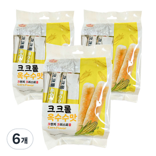 香甜糙米捲 玉米口味, 6袋, 180g