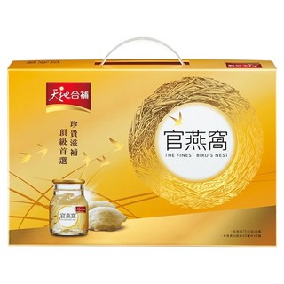 天地合補 官燕窩禮盒, 東南亞頂級燕窩製成, 無添加防腐劑與人工色素, 調整體質、養顏美容, 1盒, 6瓶