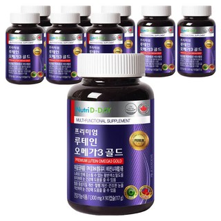 뉴트리디데이 프리미엄 루테인 오메가3 골드, 90정, 9개