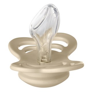 BIBS Couture 拇指型矽膠奶嘴 不含塑化劑, 0~6個月, 香草, 1個