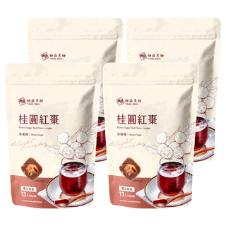 糖鼎 黑糖磚 桂圓紅棗, 30g, 13顆, 4包