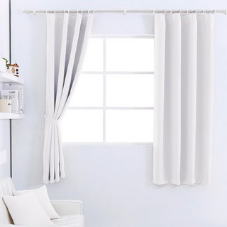 The Zari 素色遮光窗簾, 小型 135 x 170cm, 白色
