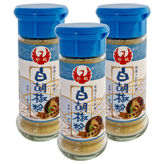 珍鶴 白胡椒粉 30g, 適用於酸辣湯等湯類或肉品醃漬, 3瓶