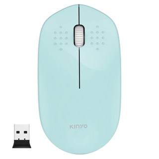 Kinyo 2.4GHz 無線靜音滑鼠, GKM-913, 綠色