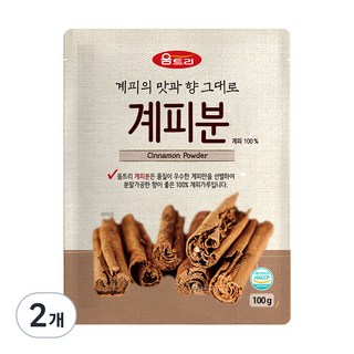 움트리 계피분, 100g, 2개