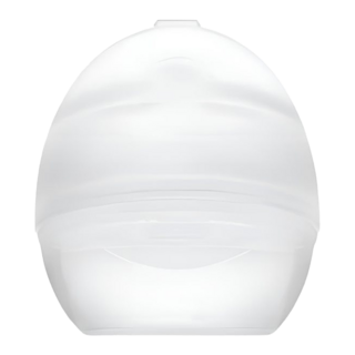 Super mama QQ蛋穿戴式真空集乳器 食用級矽膠材質 柔軟服貼乳房 體積小方便攜帶, 1個, Transparent