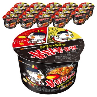 불닭볶음면 큰컵 105g, 20개