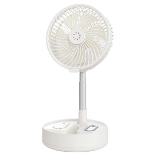 FAmILyLIFE 生活 超強續航8吋摺疊收納循環扇, 白色, FL-324-W