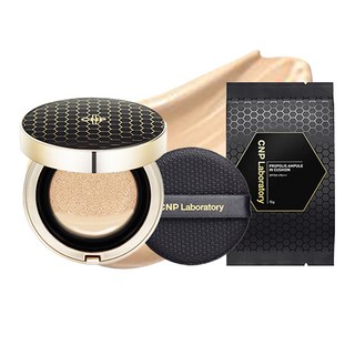 CNP차앤박 프로폴리스 앰플 인 쿠션 파운데이션 15g + 리필 15g 세트, 21호라이트베이지, 1개