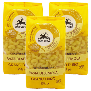 alce nero 尼諾 義大利筆管麵, 3袋, 250g