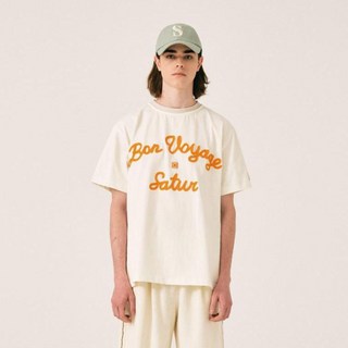 세터 남녀공용 로고 자수 보야지 반팔 티셔츠