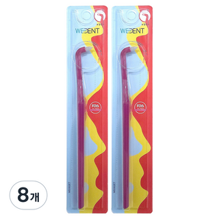 WEDENT 威登 單束毛牙刷 一般刷毛, 1入, 8個, 李子