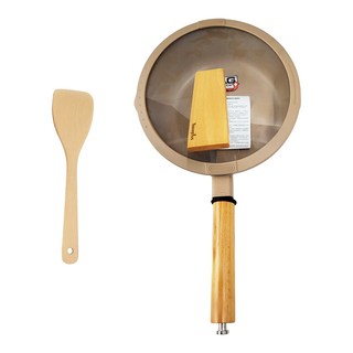 Taste plus 悅味 元麥 瑞士科技 陶土內外不沾鍋 平底炒鍋 24cm IH全對應, 1個