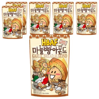 HBAF 杏仁果 大蒜麵包味, 190g, 6包
