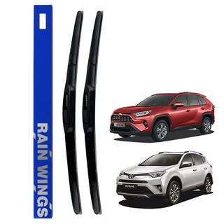 RAIN WINGS Toyota New RAV4 Matrix 前擋雨刷組 第四代 第五代, 1套
