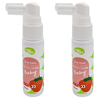 nac nac 護齒含鈣口腔噴霧 草莓, 20ml, 2瓶