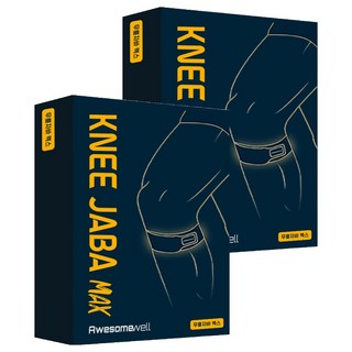 어썸웰 무릎자바맥스 보호대, 2개, 블랙 + 네이비