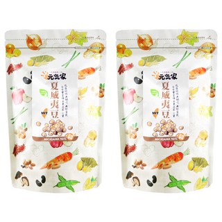 元氣家 烘焙原味夏威夷豆, 低溫烘焙，無調味，無防腐劑，含有豐富維生素及蛋白質, 200g, 2包