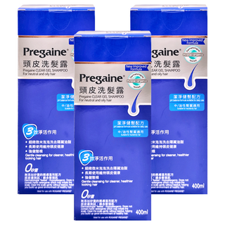 落建 潔淨健髮配方 頭皮洗髮露 微米泡泡 控油 洗後清爽 髮根蓬鬆, 400ml, 3瓶