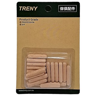 TRENY 木材楔頭20PCS，木工組裝必備，穩固耐用，適用於家具組裝、門窗固定, 1入
