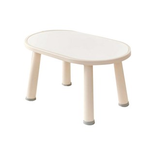iFam 兒童學習桌, 80x50x42.8cm, 雙面桌墊設計, 奶茶色/經典白