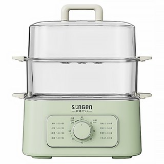 SONGEN 松井 多功能雙層蒸煮鍋 清新綠 9.3L大容量 電火鍋, SG-1011MS(G)
