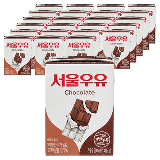 서울우유 초코 우유, 200ml, 24개