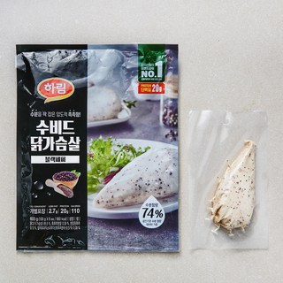 하림 수비드 닭가슴살 블랙페퍼, 100g, 6개입, 1개