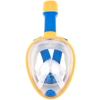 Divipro 兒童用極限全罩式浮潛面罩, 小小兵藍