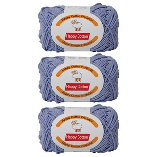 Yarna Happy Cotton 編織線 45g, 738, 3個