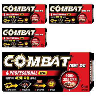 컴배트 파워 부착형 살충제 큰바퀴용 6개입, 4개