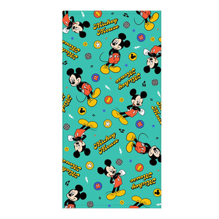 Disney 迪士尼 大浴巾 120 x 60cm 純棉吸水 親膚柔軟, 米奇, 1條