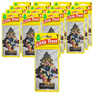 Little Trees 小樹香片 銀河之星 Set 4片, 時尚可愛設計, 安全可靠, 持久自然香味, 適用於車內/家庭/辦公室, 7g, 16片