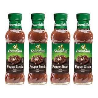Fountain 黑胡椒牛排醬, 250ml, 4瓶
