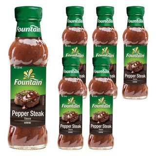 Fountain 黑胡椒牛排醬, 250ml, 6瓶